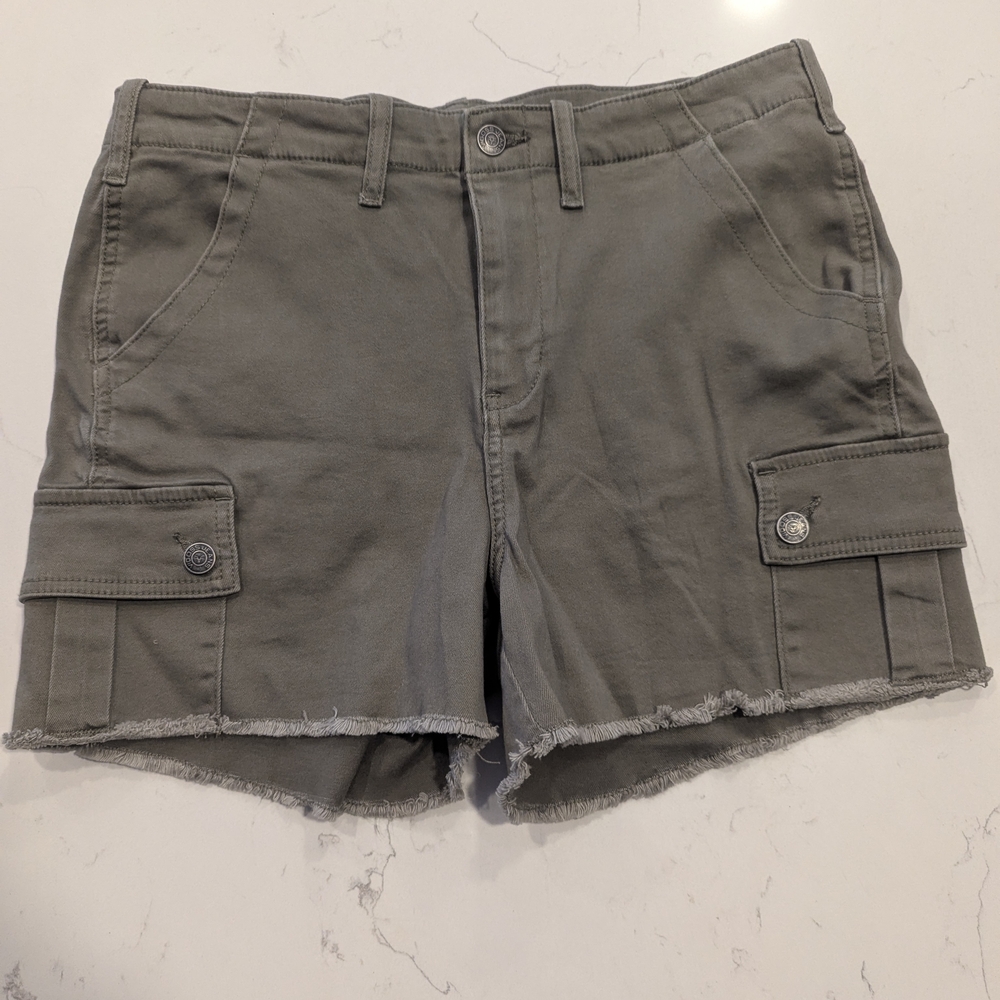 Gray Women's Cargo Shorts